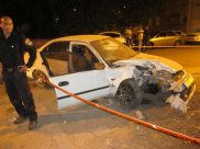 بالفيديو: إصابة متوسطة لسائق بحادث طرق ذاتي في شارع هرتسل باللد 